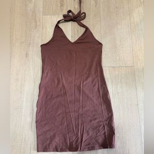 BP Brown Halter Dress